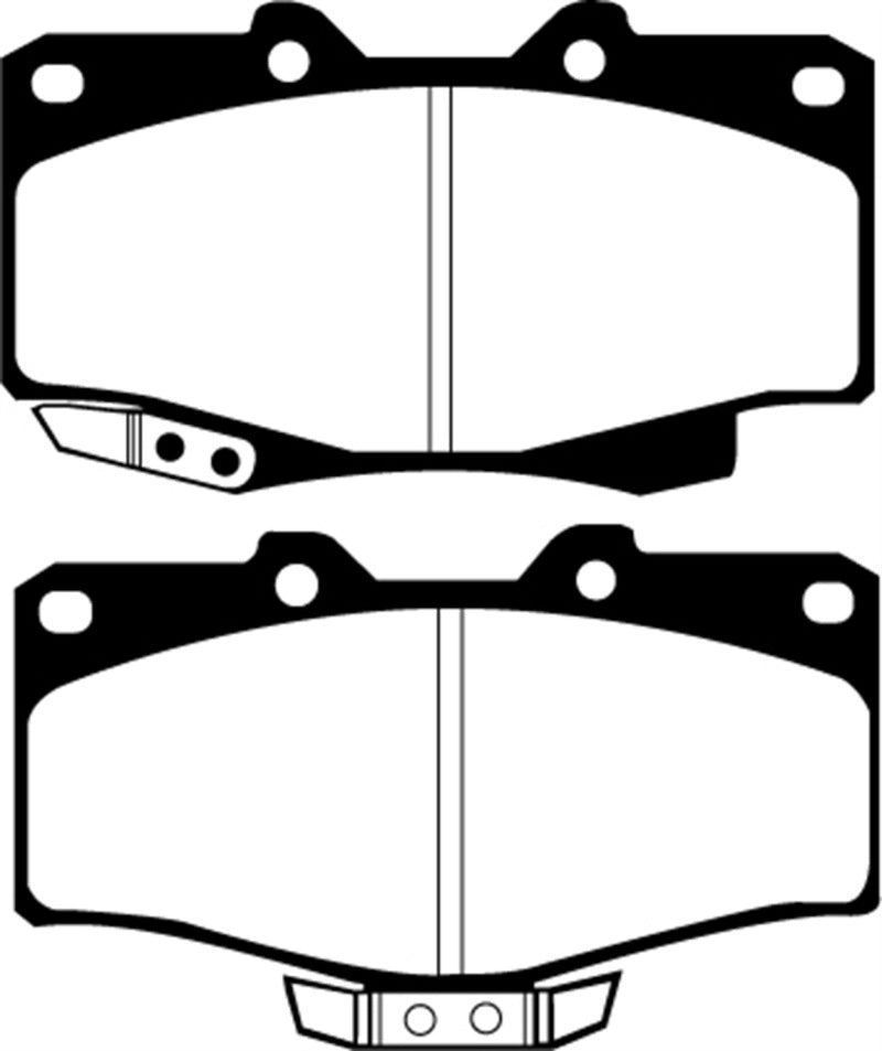 EBC 90-91 Toyota 4 Runner 2.4 Yellowstuff Front Brake Pads - DP4807R