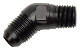 Russell Performance -6 AN to 3/8in NPT 45 Degree Flare to Pipe Adapter - 662393