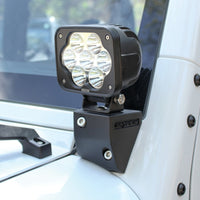 Westin/Snyper 07-17 Jeep Wrangler Snyper Lower Pillar Mounts - Textured Black - 62-41045