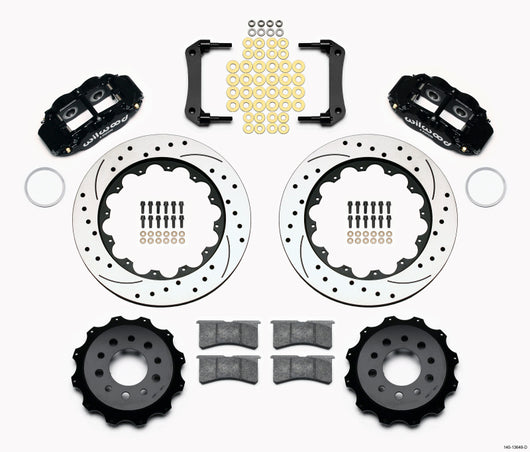 Wilwood Narrow Superlite 4R Rear Kit 14.00in Drilled Morrison Multilink IRS (2010-15 Camaro Based) - 140-13648-D