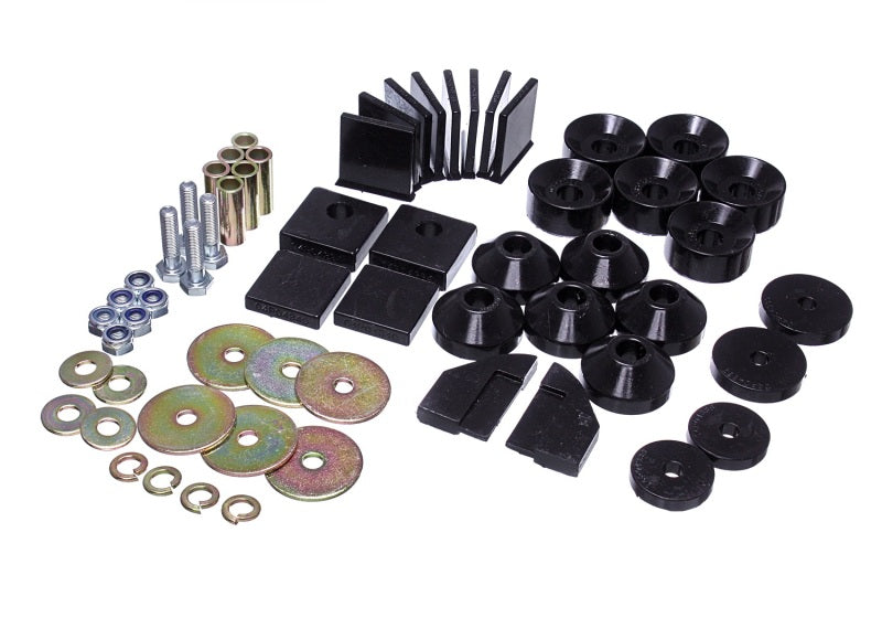 Energy Suspension 86-95 Suzuki Samurai Black Body Mount Set - 1.4101G