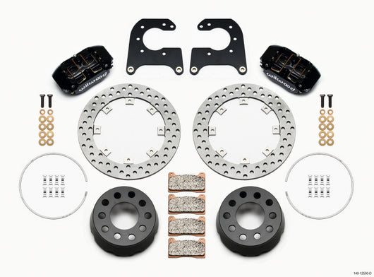 Wilwood Dynapro Lug Mount Single Rear Dynamic Kit SA Drilled 58-64 Olds/Pont .690in Studs - 140-12550-D