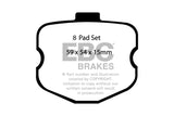 EBC 06-08 Chevrolet Corvette (C6) 7.0 (Z06) Yellowstuff Rear Brake Pads - DP41771/2R