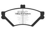 EBC 95-97 Ford Crown Victoria 4.6 (Phenolic PisTons) Ultimax2 Front Brake Pads - UD678
