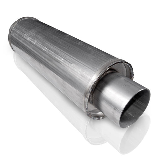 Stainless Works 2.5in VINTAGE ROUND MUFFLER - VR2525