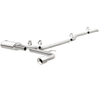 MagnaFlow Cat Back, SS, 2.5in, Street, Single Straight Pass. Polished 4in Tip, 2015 Ford Fusion 2.5L - 19096