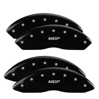 MGP 4 Caliper Covers Engraved Front & Rear MGP Black finish silver ch - 39015SMGPBK