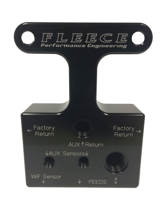 Fleece Performance 07.5-09 Dodge 6.7L Cummins 3rd Gen Fuel Distribution Block - FPE-FFD-RF-3G-67