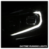 xTune 09-14 Acura Projector Headlights - Light Bar DRL - Black (PRO-JH-ATSX09-LB-BK) - 9042218