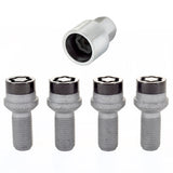 McGard Wheel Lock Bolt Set - 4pk. (Radius Seat) M14X1.5 / 17mm Hex / 26.7mm Shank Length - Black - 28318