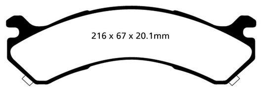 EBC 01-05 Chevrolet Silverado 3500 (2WD) Yellowstuff Rear Brake Pads - DP41663R
