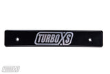 Turbo XS 08-14 Subaru WRX/STi Billet Aluminum License Plate Delete Black Machined TurboXS Logo - txs-WS08-LPD-BLK-TXS