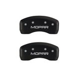 MGP 4 Caliper Covers Engraved Front & Rear MOPAR Red finish silver ch - 32003SMOPRD