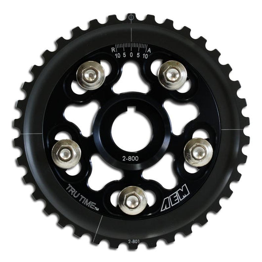 AEM 88-95 Honda Civic/ 93-95 Del Sol S & Si Black Tru-Time Cam Gear - 23-800BK