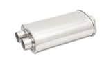 Vibrant StreetPower Oval Muff 5inx9inx15in long Muff body 2.5in in I.D. x dual 2.25in out CenterDual - 1110