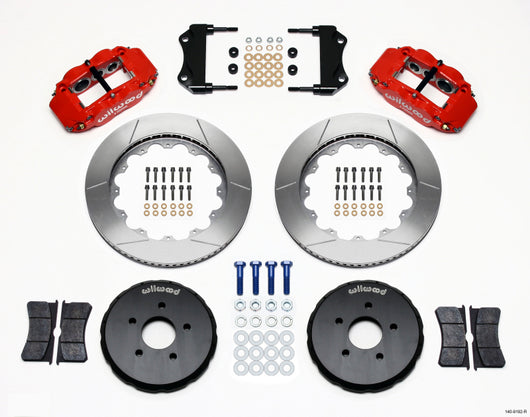 Wilwood Narrow Superlite 6R Front Hat Kit 14.00in Red Nissan 350Z/Fiti G35 - 140-9192-R