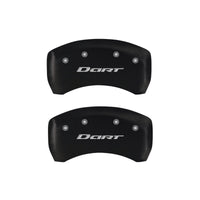 MGP 4 Caliper Covers Engraved Front & Rear With out stripes/Dart Red finish silver ch - 12199SDR1RD