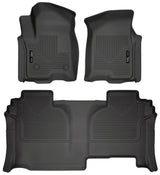 Husky Liners 2019 Chevrolet Silverado 1500 Double Cab Front & 2nd Seat Weatherbeater Floor Liners
 - 94031