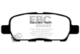EBC 02 Infiniti G35 3.5 w/o DCS Redstuff Rear Brake Pads - DP31666C