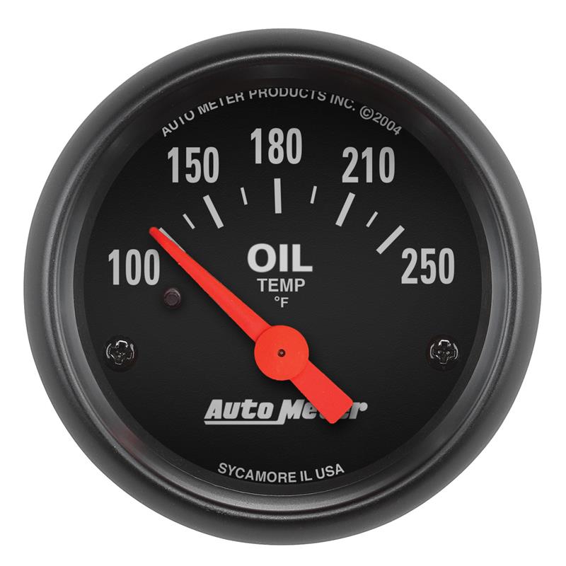 Autometer Z-Series 52mm 100-250 Degrees F. SSE Oil Temp Gauge - 2638
