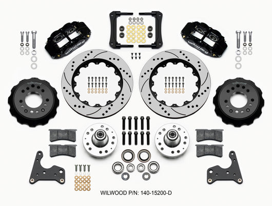 Wilwood Narrow Superlite 6R Front Hub Kit 14.00in Drilled 65-72 CDP C Body -Drum - 140-15200-D