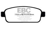 EBC 13+ Buick Encore 1.4 Turbo Greenstuff Rear Brake Pads - DP22066