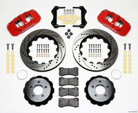 Wilwood AERO6 Front Hat Kit 14.25 Drilled Red 2006-10 Magnum/Challngr/Chrgr/300C - 140-11764-DR