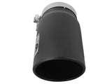 aFe Diesel Exhaust Tip Bolt On Black 5in Inlet x 6in Outlet x 12in Long - 49T50601-B12