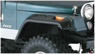 Bushwacker 59-83 Jeep CJ5 Cutout Style Flares 2pc - Black - 10059-07