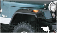 Bushwacker 59-83 Jeep CJ5 Cutout Style Flares 2pc - Black - 10059-07