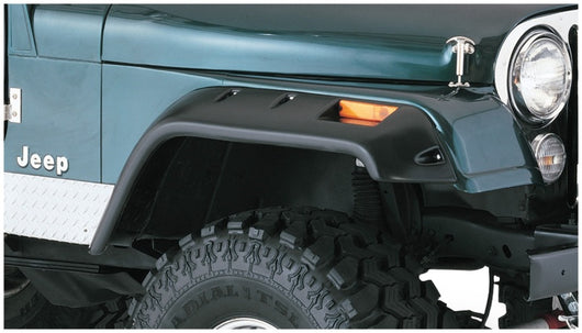 Bushwacker 59-83 Jeep CJ5 Cutout Style Flares 2pc - Black - 10059-07
