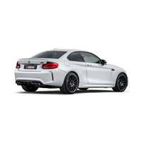 Akrapovic 2018 BMW M2 Competition F87N (Excl 16-17 M2) Slip-On Line (Titanium) w/Carbon Fiber Tips - S-BM/T/3H