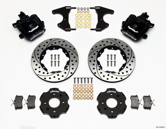 Wilwood Combination Parking Brake Rear Kit 11.00in Drilled Civic / Integra Drum 2.46 Hub Offset - 140-10208-D