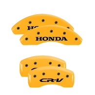MGP 4 Caliper Covers Engraved Front Honda Rear CR-V Yellow Finish Black Char 2018 Honda CR-V - 20221SCRVYL