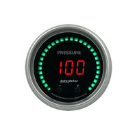 Autometer 52.4mm Black Switchable 0-1600 PSI/0-110 BAR Fluid Pressure Sport-Comp Elite Digital Gauge - 6752-SC