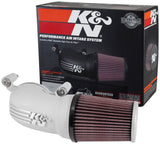 K&N 08-17 Harley Davidson Touring Models Performance Air Intake System Silver - 57-1134S
