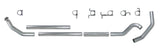 Diamond Eye KIT 4in TB MFLR RPLCMENT PIPE SGL SS: 94-02 DODGE CUMMINS 5.9L - K4212S-RP