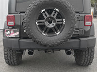 aFe Rebel Series 2.5in 409 SS Cat-Back Exhaust w/ Black Tips 2007+ Jeep Wrangler (JK) V6 3.6L/3.8L - 49-48062-B