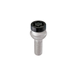 McGard Wheel Lock Bolt Set - 4pk. (Radius Seat) M14X1.5 / 17mm Hex / 26.7mm Shank Length - Black - 28318