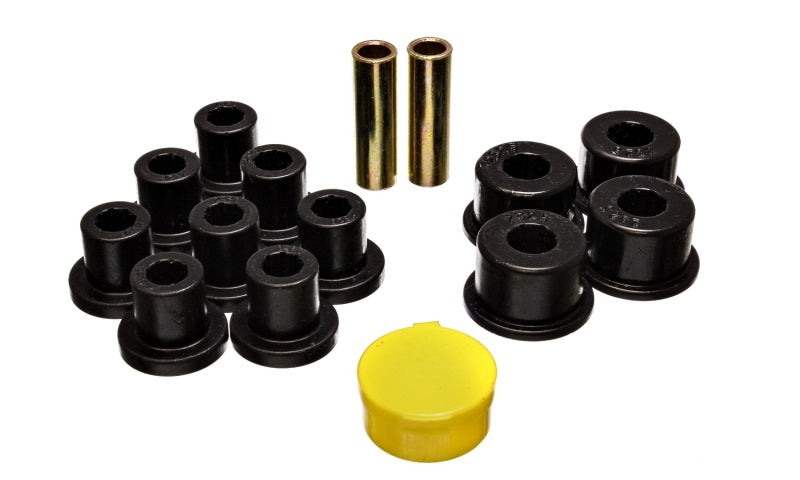 Energy Suspension 6/74-80 MG MGB Black Rear Leaf Spring Bushing Set - 10.2101G