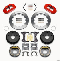 Wilwood Narrow Superlite 4R Rear P-Brk Kit 12.88in Red Small Ford 2.36in Off Bronco 5 x 5.50 - 140-13321-R