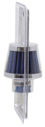 K&N 2in Base OD x .375in Flange ID x 1.75in H Rubber Base Crankcase Vent Filter - Blue - 62-1600BL