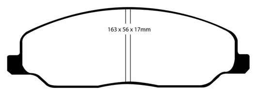EBC 05-10 Ford Mustang 4.0 Bluestuff Front Brake Pads - DP51740NDX