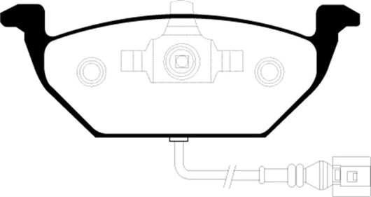 EBC 00-05 Volkswagen Beetle 2.0 Ultimax2 Front Brake Pads - UD7681