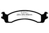 EBC 00-02 Dodge Ram 2500 Pick-up 5.2 2WD (Pad with wear sensor) Ultimax2 Front Brake Pads - UD859