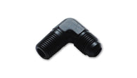 Vibrant -8AN to 1/4in NPT 90 Degree Elbow Adapter Fitting - 10267