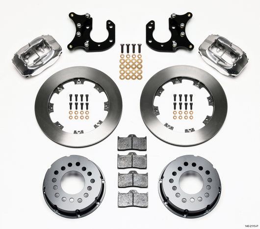 Wilwood Forged Dynalite P/S Rear Kit Polished Big Ford 2.36in Offset - 140-2115-P