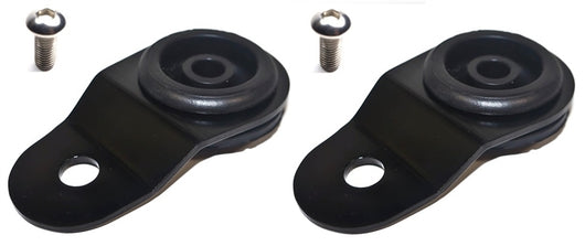 Torque Solution Radiator Mount Combo with Inserts (Black) : Mitsubishi Evolution 7/8/9 - TS-EV-009ic