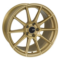 Enkei TS10 18x8 45mm Offset 5x100 Bolt Pattern 72.6mm Bore Dia Gold Wheel - 499-880-8045GG