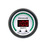 Autometer 52.4mm White Switchable 0-1600 PSI/0-110 BAR Fluid Pressure Phantom Elite Digital Gauge - 6752-PH